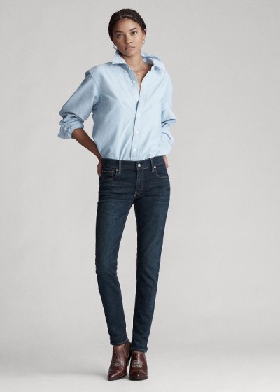 Calças De Ganga Polo Ralph Lauren Tompkins Skinny Mulher 14736-USPD